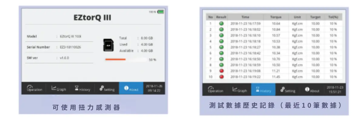 EZ-TORQ III扭力分析儀 Bluetooth 藍芽型 EZ-TORQ III扭力分析儀 Bluetooth 藍芽型
